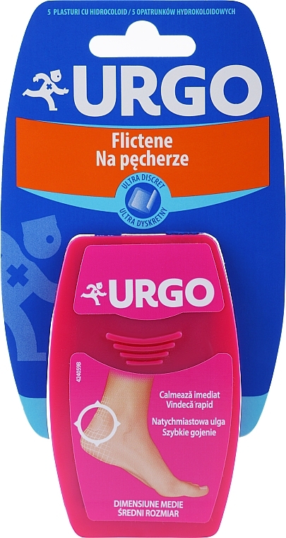 Blister Treatment Patch, 5,9 x 3,4 cm - Urgo Ultra Discreet — photo N1