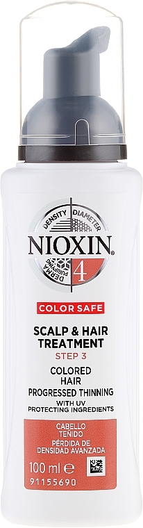 Nourishing Hair & Scalp Mask - Nioxin Color Safe System 4 Scalp Treatment — photo N2