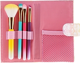 Fragrances, Perfumes, Cosmetics Colored Maleup Brush Set in Case, 4 pcs - Avon