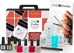 Fragrances, Perfumes, Cosmetics Set - CND Shellac Chic Collection Trial Pack 