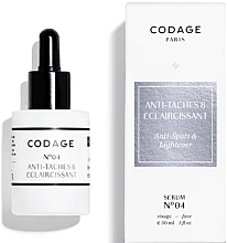 Fragrances, Perfumes, Cosmetics N°04 Face Serum - Codage Serum N°04 Anti-Spots & Lightener