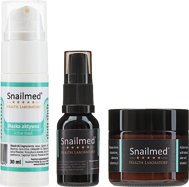 Anti-Acne Set #3 - Snailmed (f/cr/60ml + ser/15ml + mask/30ml) — photo N8