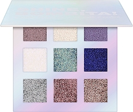 Shimmering Eyeshadow Palette, 9 shades - 7 Days Shine, Bombita! Glitter Eyeshadows Palette 9 Colors — photo N1