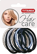 Fragrances, Perfumes, Cosmetics Elastic Hair Bands, 9 pcs, multicolored - Titania Hair Care