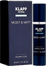 Fragrances, Perfumes, Cosmetics Moisturizing and Mattifying Face Fluid - Klapp Men Moist & Matt Oilfree Fluid