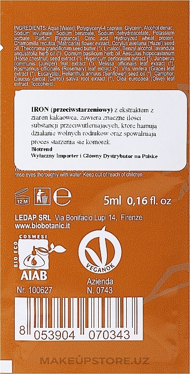 Essential Cocoa Oil - BioBotanic BioHealth Iron — photo N2