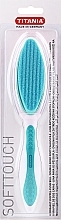 Fragrances, Perfumes, Cosmetics 2-Sided Foot Callus File, turquoise - Titania