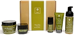 Fragrances, Perfumes, Cosmetics Set - Olive Spa Aloe Value Box 01 (cr/50ml + eye/cr/30+ f/foam/150ml + oil/250ml + h/cr/75ml)