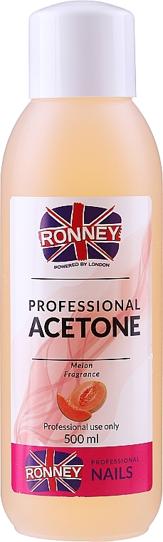 GIFT! Melon Nail Polish Remover - Ronney Professional Acetone Melon — photo N1