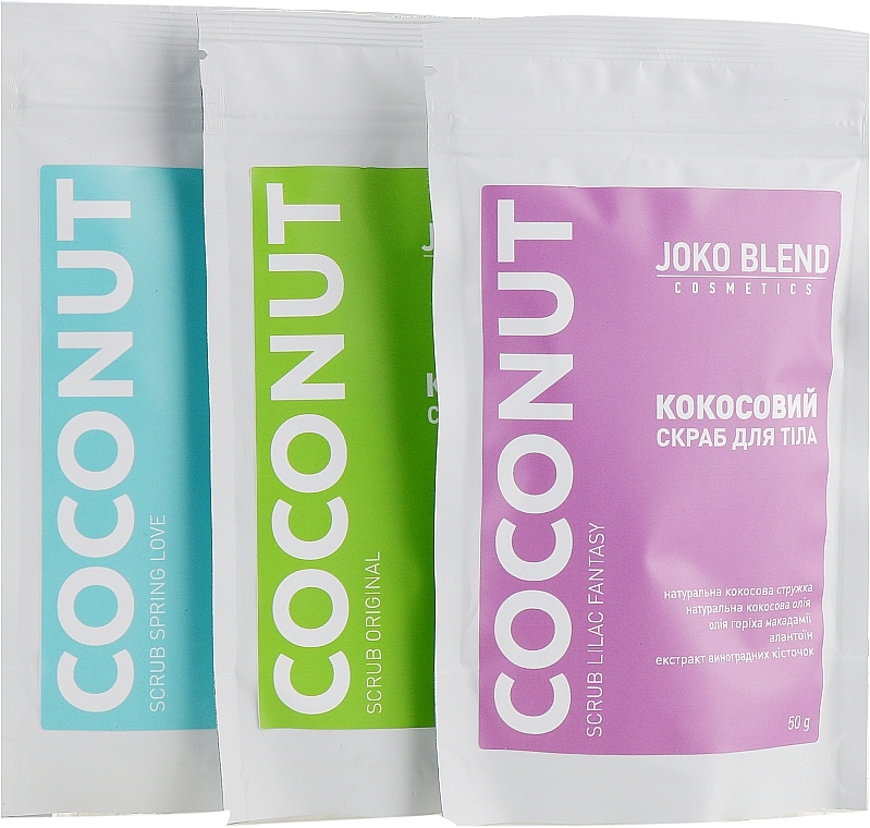 Set - Joko Blend Coconut Set (scrub/3x50g) — photo N2