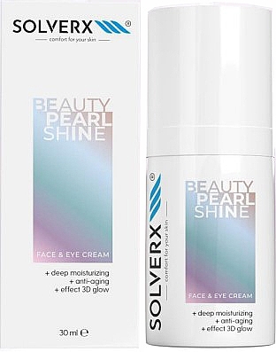 Pearl Shine Face & Eye Cream - Solverx Beauty Pearl Shine Face & Eye Cream — photo N1