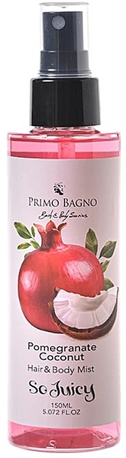 Hair and Body Mist 'Pomegranate and Coconut' - Primo Bagno Pomegranate Coconut Hair & Body Mist — photo N1