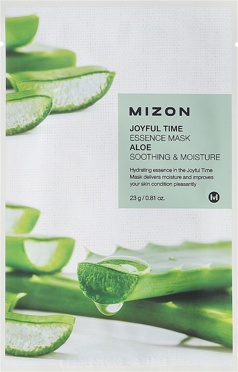 Aloe Vera Face Sheet Mask - Mizon Joyful Time Essence Mask Aloe — photo N1