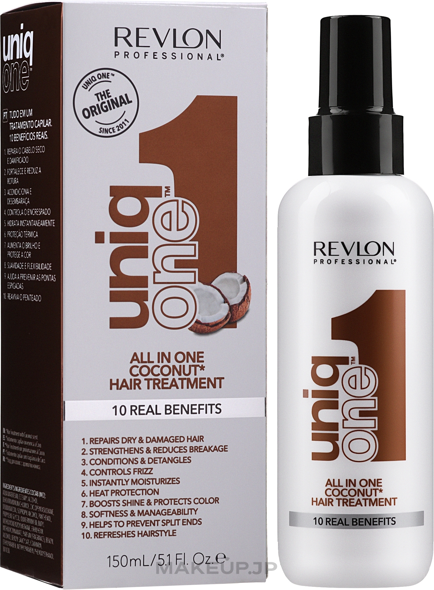 Mask Spray with Coconut Scent - Revlon Professional Uniq One All in One Coconut Hair Treatment — photo 150 ml