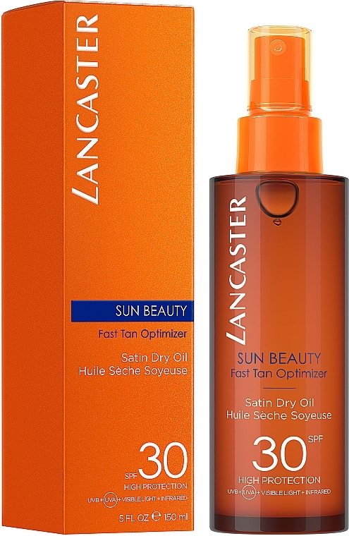 Tanning Oil - Lancaster Sun Beauty Satin Sheen Oil — photo N2