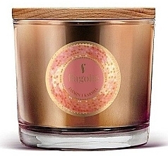 Scented Candle in Glass "Jasmine and Caramel" - Flagolie Fragranced Candle Jasmine And Caramel — photo N1