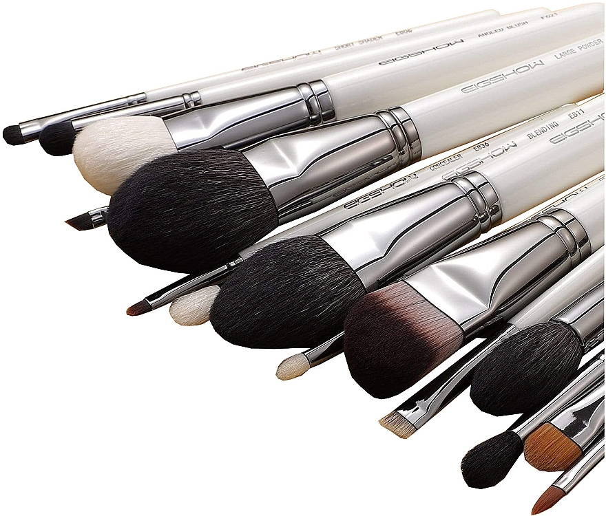 Makeup Brush Set, 15pcs - Eigshow Master Series Classic Brush Kit Light Gun Black — photo N1