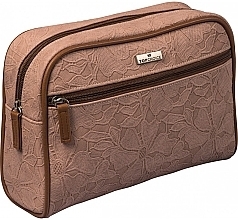 Fragrances, Perfumes, Cosmetics Makeup Bag "Lace", 98628, dark brown - Top Choice