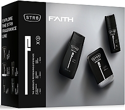 Fragrances, Perfumes, Cosmetics STR8 Faith - Set (af/sh/balm/50ml + deo/150ml + sh/gel/250ml) 