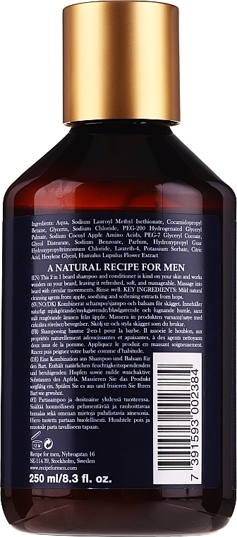 Beard Shampoo and Conditioner - Recipe For Men RAW Naturals Rustic Beard Shampoo & Conditioner — photo N2