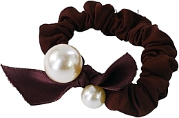 Fragrances, Perfumes, Cosmetics Hair Tie with Pearl, brown - Lolita Accessories
