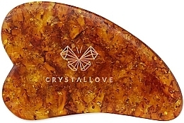 Facial Massager - Crystallove Cognac Amber Gua Sha — photo N1