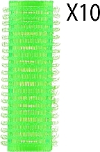 Velcro Rollers WR-20, light green, 10 pcs - Deni Carte — photo N1