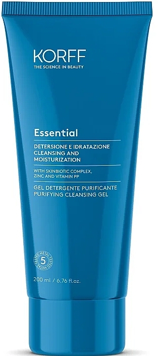 Cleansing & Moisturizing Face Gel - Korff Essential Purifying Cleansing Gel — photo N1