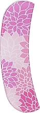 Fragrances, Perfumes, Cosmetics Nail File "Pink with Flowers" - Blazek Glass The Arched Glass Nail File