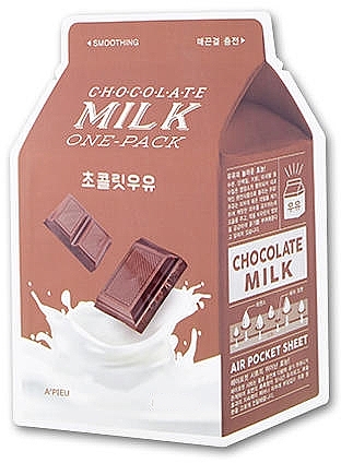 Sheet Mask "Chocolate" - A’pieu Chocolate Milk One-Pack Soothing — photo N1