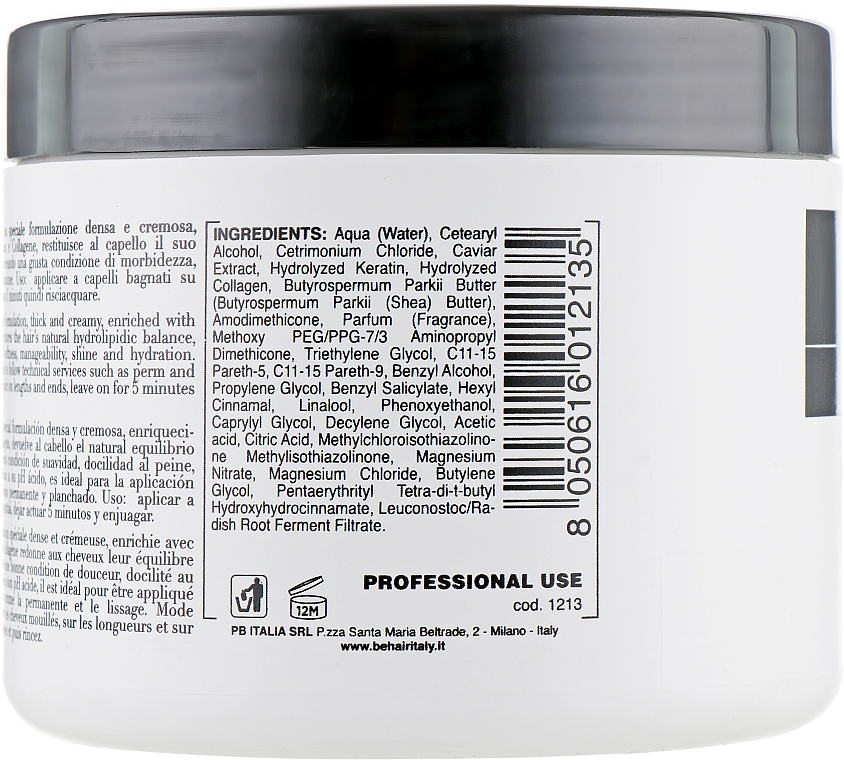 Acidifying Keratin & Collagen pH Mask - Be Hair Be Tech Acidifying Mask — photo N4