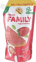 Fragrances, Perfumes, Cosmetics Liquid Hand & Body Cream Soap 'Strawberry & Guava' - Family (doypack)