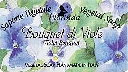 Fragrances, Perfumes, Cosmetics Natural Soap "Violet Bouquet" - Florinda Sapone Vegetale Vegetal Soap Violet Bouquet