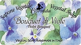 Natural Soap "Violet Bouquet" - Florinda Sapone Vegetale Vegetal Soap Violet Bouquet — photo N1