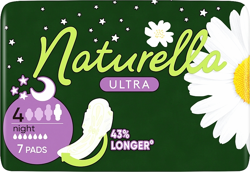 Sanitary Pads, 7pcs - Naturella Ultra Night — photo N1