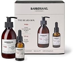 Fragrances, Perfumes, Cosmetics Shaving Set - Barberians. Copenhagen The Beard Box (b/shm/200ml + b/oil/30ml)