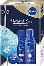 Fragrances, Perfumes, Cosmetics Set - Nivea Protect & Care (b/milk/250ml + cr/30ml + deo/150ml)