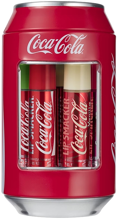 Lip Balms Set in Classic Tin Can - Lip Smacker Coca-Cola (lip/balm/6x4g) — photo N1