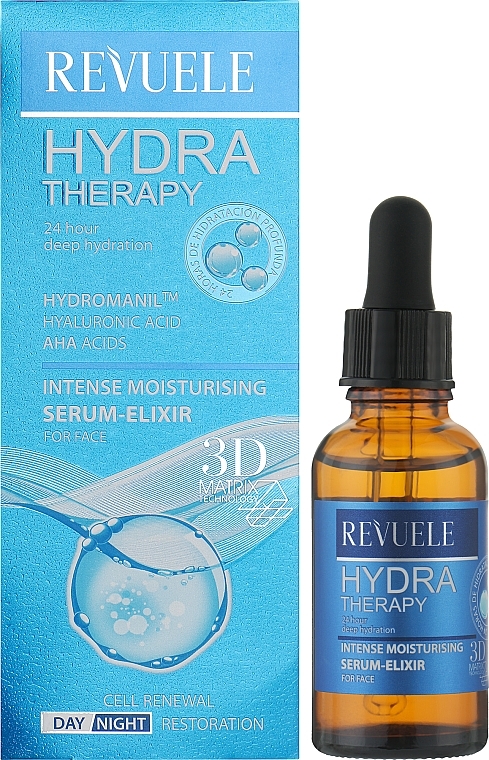 Face Serum - Revuele Hydra Therapy Intense Moisturising Serum Elixir — photo N2