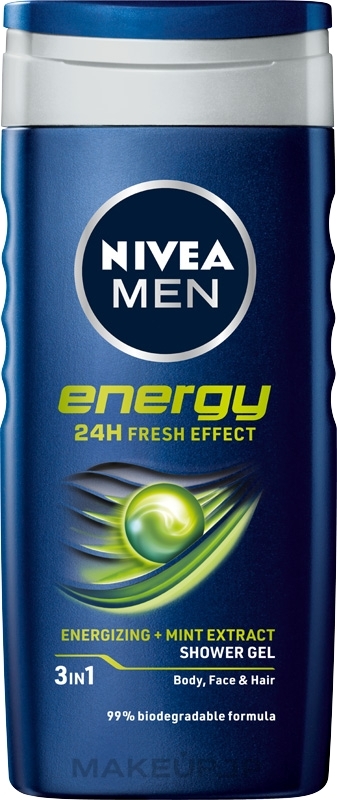 Shower Gel "Mountain River Energy" - NIVEA MEN Energy 2 in 1 Shower Gel — photo 250 ml