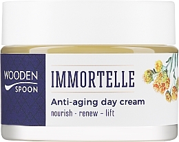 Day Cream for Face - Wooden Spoon Anti-Aging Day Cream Immortelle & Superseeds — photo N2
