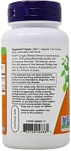Capsules "Ginkgo Biloba" 60 mg - Now Foods Ginkgo Biloba — photo N2