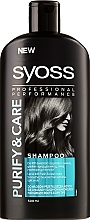 Fragrances, Perfumes, Cosmetics Shampoo for Greasy Roots & Dry Ends - Syoss Purify & Care Balancing Shampoo