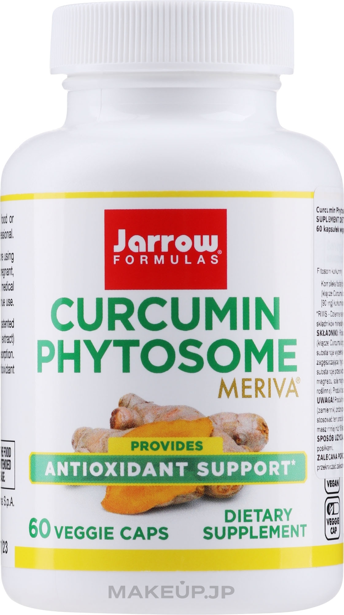 Dietary Supplement " Curcumin Phytosome" - Jarrow Formulas Curcumin Phytosome Meriva 500mg — photo 60 szt.