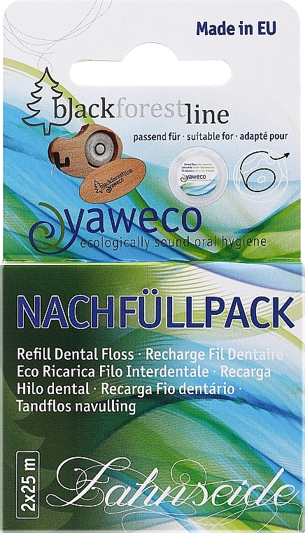 Natural Dental Floss, 2x25 m - Yaweco — photo N1