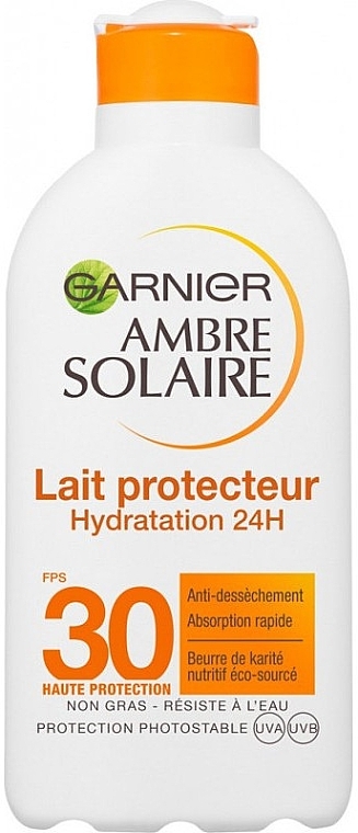 Moisturizing Protective Sunscreen Body Lotion - Garnier Ambre Solaire Hydration Protective Milk 24H SPF30 — photo N1