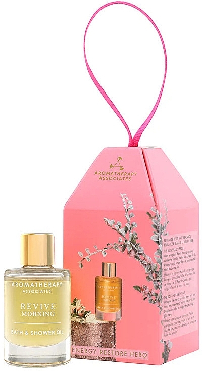 Morning Bath & Shower Oil in Gift Box - Aromatherapy Associates Festive 24 Energy Restore Hero — photo N1