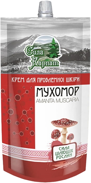 Cream for Problem Skin 'The Power of the Carpathians. Amanita' - LekoPro — photo N1