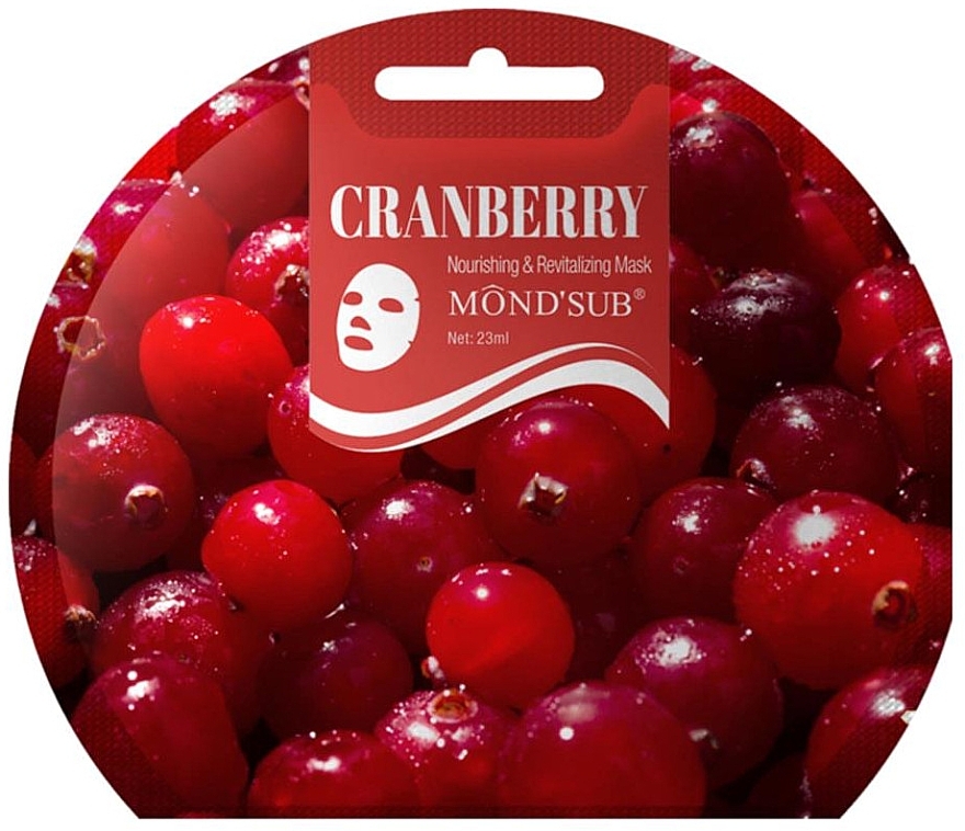 Cranberry Nourishing and Regenerating Mask - Mond'Sub Cranberry Nourishing & Revitalizing Mask — photo N1