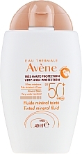 Tinted Sunscreen Mineral Fluid - Avene Eau Thermale Tinted Mineral Fluid SPF 50+ — photo N5